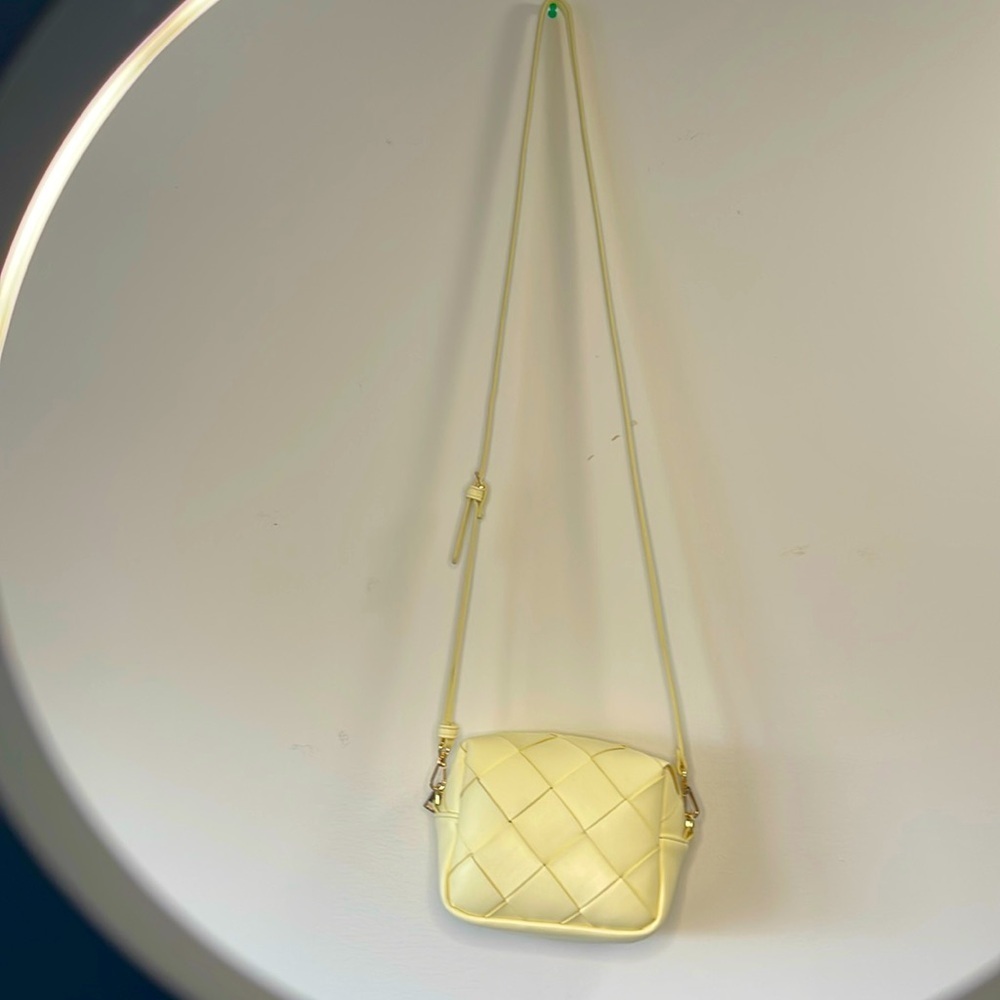 Target A New Day™ Cube Crossbody Woven Hand Bag Women's - Yellow